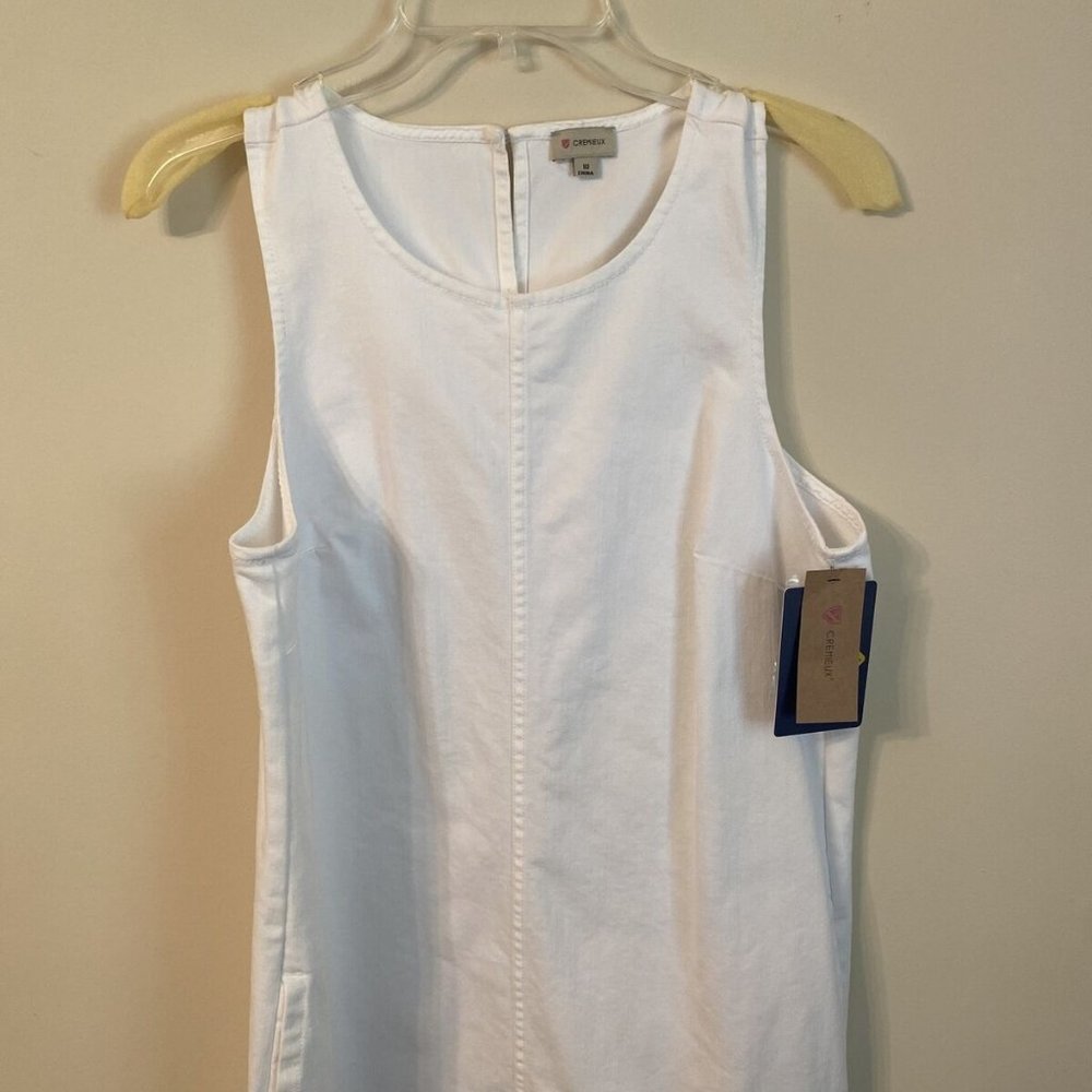 Cremieux Denim White Courtney Dress Size 10